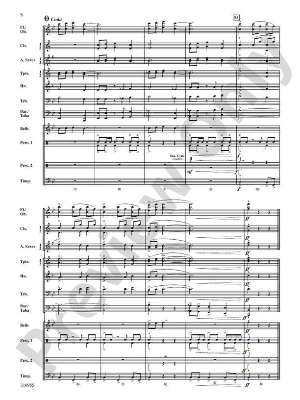 Willow Creek Festival - Concert Band Conductor Score & Parts (Digital Download)