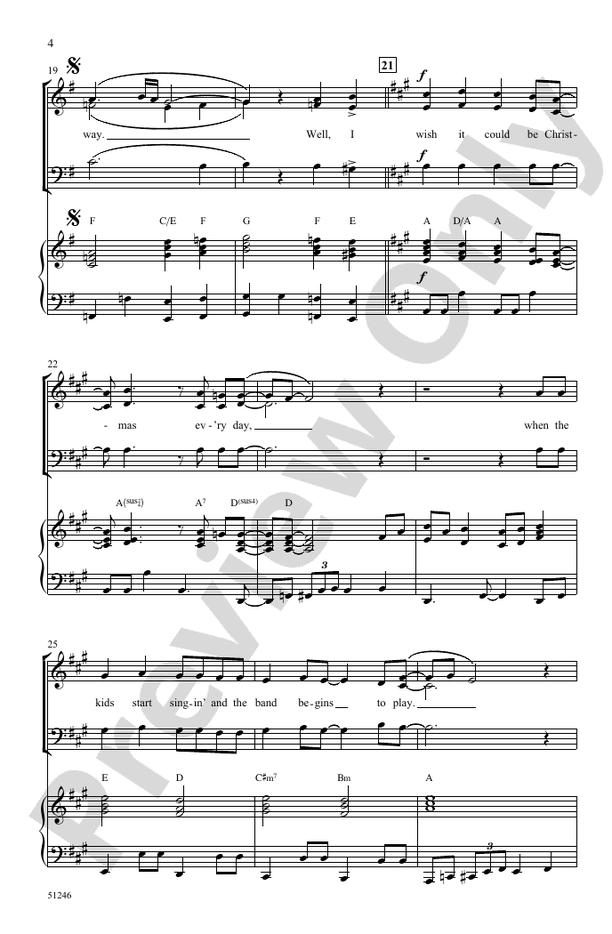 I Wish It Could Be Christmas Every Day - 3 Part Mixed Choral Octavo (Digital Download)