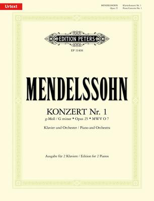 Concerto No 1 G Minor Op. 25 - Piano - Mendelssohn - Edition Peters