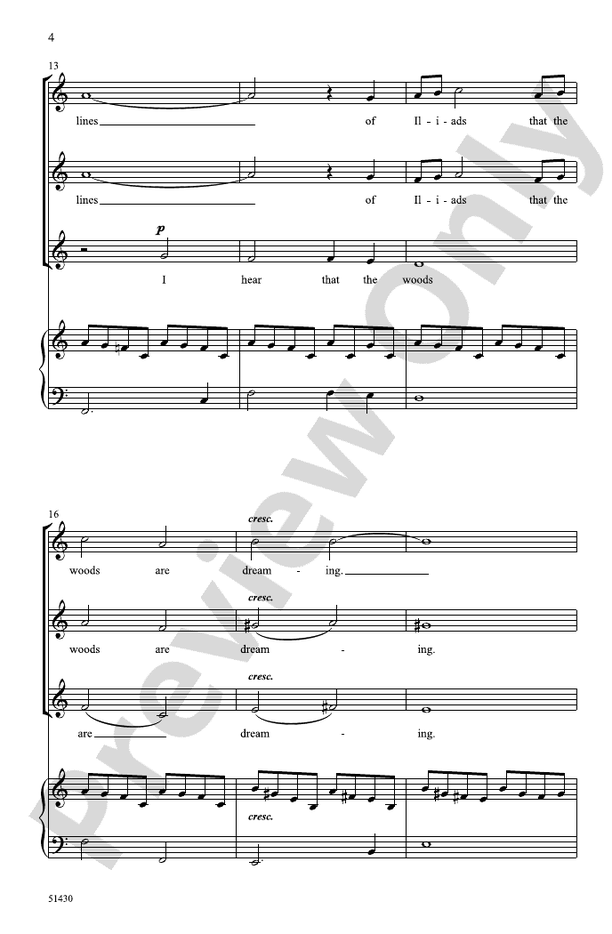Wind in the Pines - SSA Choral Octavo (Digital Download)