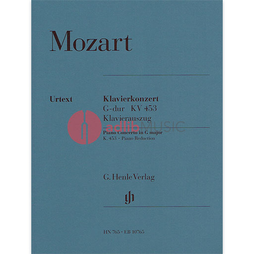 Mozart - Concerto K453 in Gmaj - 2 Pianos 4 Hands Henle HN765
