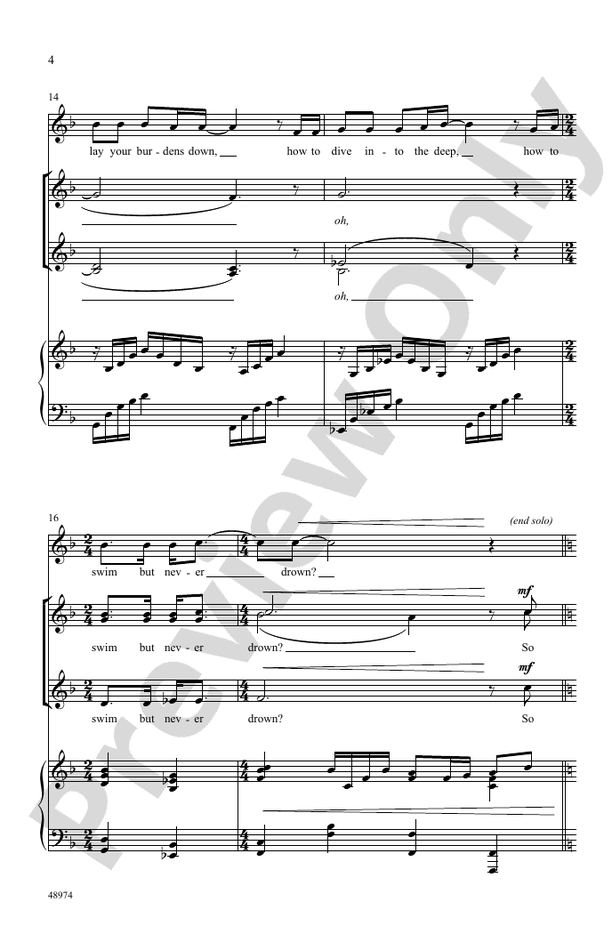 What If I Could Tell You - SSAA Choral Octavo (Digital Download)