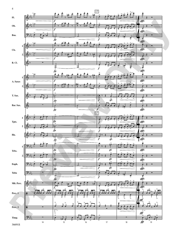 Spontaneous Combustion - Concert Band Conductor Score & Parts (Digital Download)