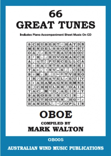 66 Great Tunes - Oboe/Piano Accompaniment/CD AWMP OB005