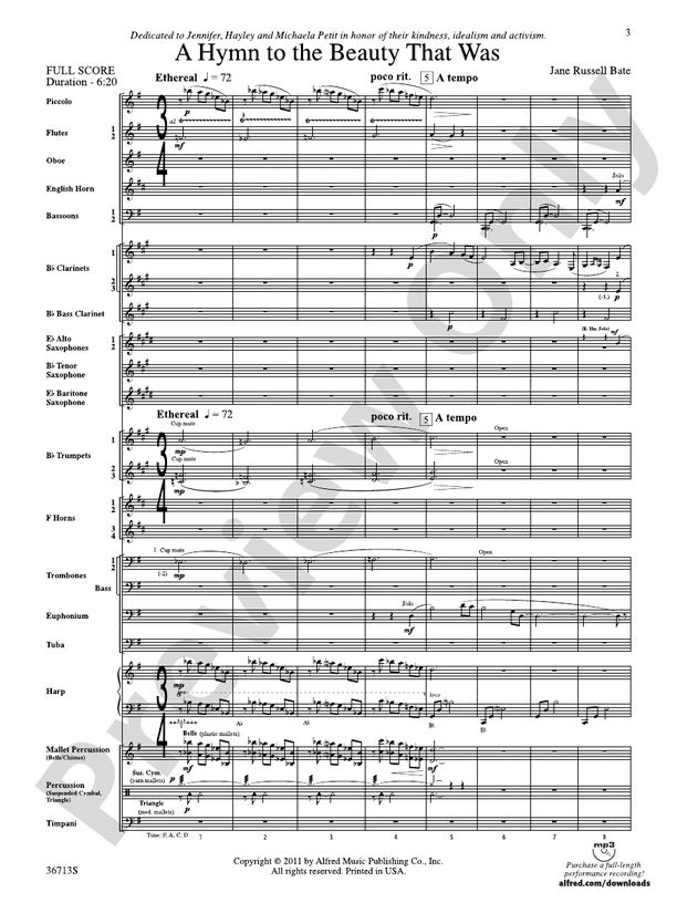 Hymnsong Variants - Concert Band Conductor Score & Parts (Digital Download)
