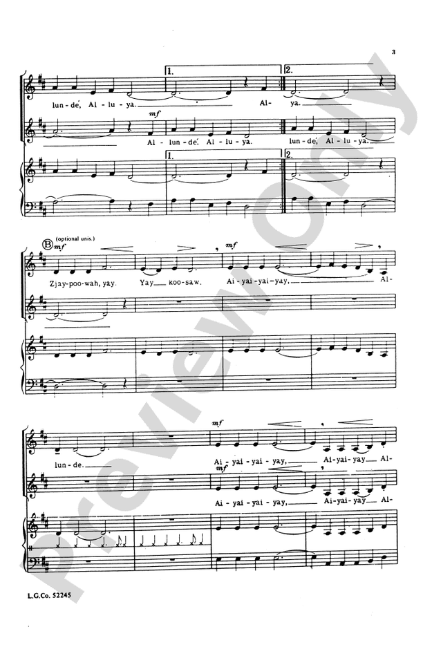 Allunde' Alluya - 2-Part Choral Octavo (Digital Download)