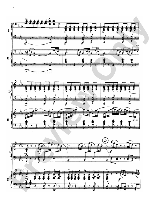 Symphonic Dances, Opus 45 - I. Non Allegro - 2 Pianos, 4 Hands (Digital Download)