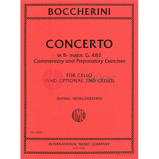 Boccherini - Concerto in Bbmaj G482 - Cello Solo IMC IMC3628