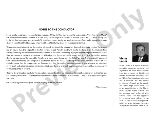 Play That Funky Music – Jazz Ensemble Conductor Score & Parts (Digital Download)