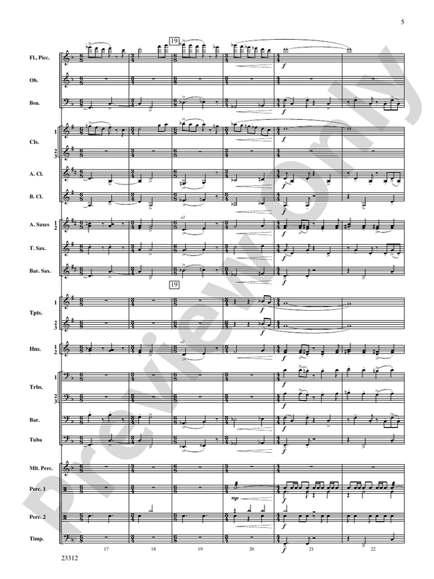 Three Miniatures for Winds and Percussion - Concert Band Conductor Score & Parts (Digital Download)