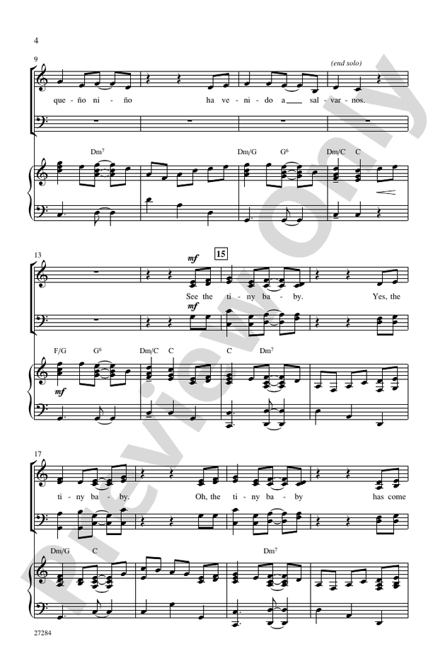 El Pequeño Nino (The Tiny Baby) – SATB Choral Octavo (Digital Download)