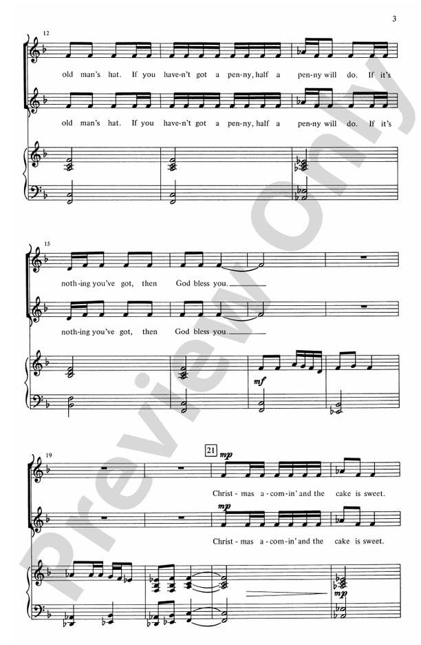 Christmas A-Comin' – 2-Part Choral Octavo (Digital Download)