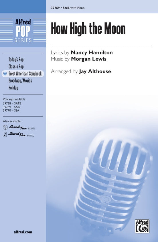 How High the Moon – SAB Choral Octavo (Digital Download)