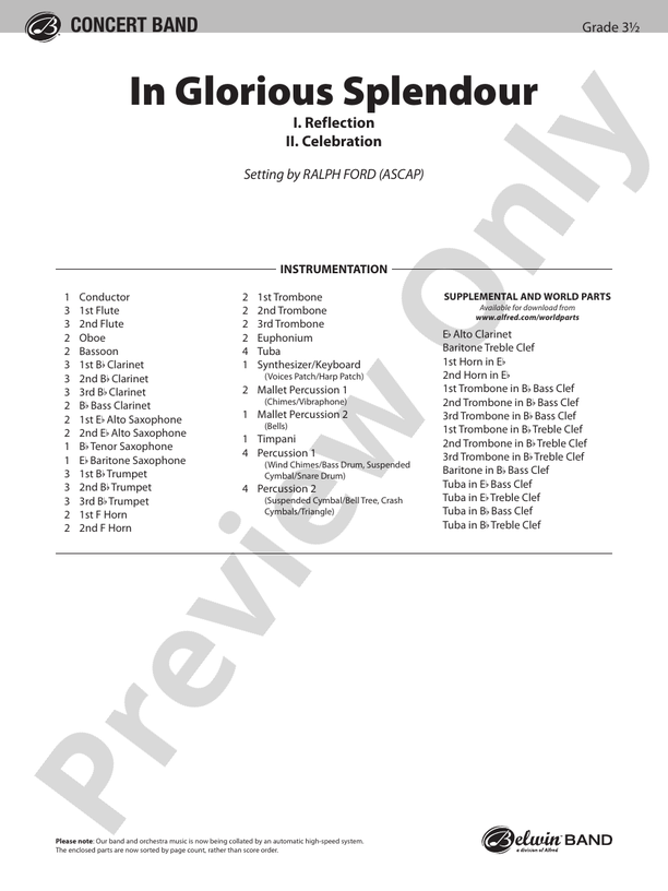 In Honor of the Fallen - Concert Band Conductor Score & Parts (Digital Download)