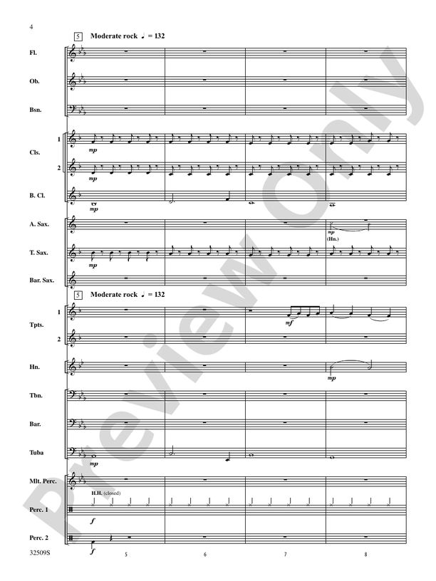 Down - Concert Band Conductor Score & Parts (Digital Download)