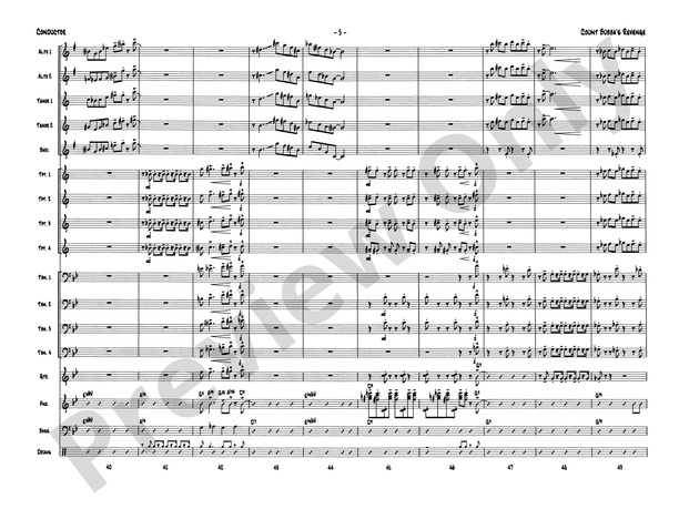 Count Bubba's Revenge (Grade 5.5) - Jazz Ensemble Conductor Score & Parts (Digital Download)