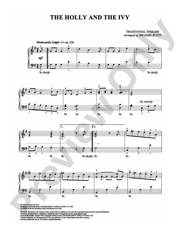 The Holly and the Ivy - DSM-PS-0010021 - Piano (Digital Download)