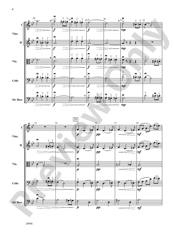 Allegretto Grazioso (from Symphony No. 8) – String Orchestra Conductor Score & Parts (Digital Download)