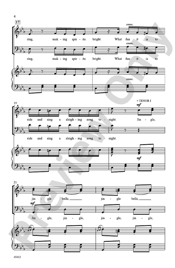 Jingle Bells Rondo – TTB Choral Octavo (Digital Download)
