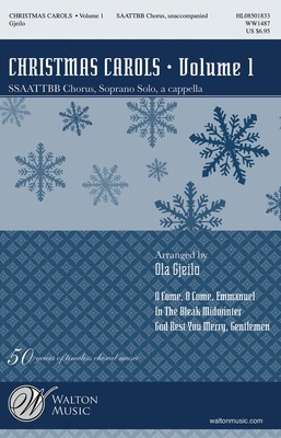 Christmas Carols - Volume 1 - SSAATTBB Ola Gjeilo Walton Music Choral Score Octavo