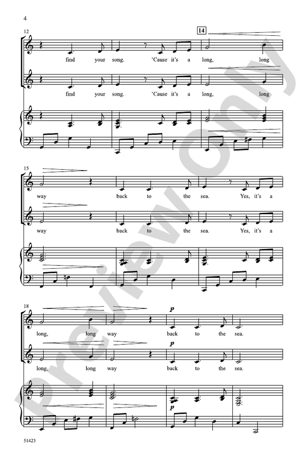 Little River - 2 Part Treble Choral Octavo (Digital Download)