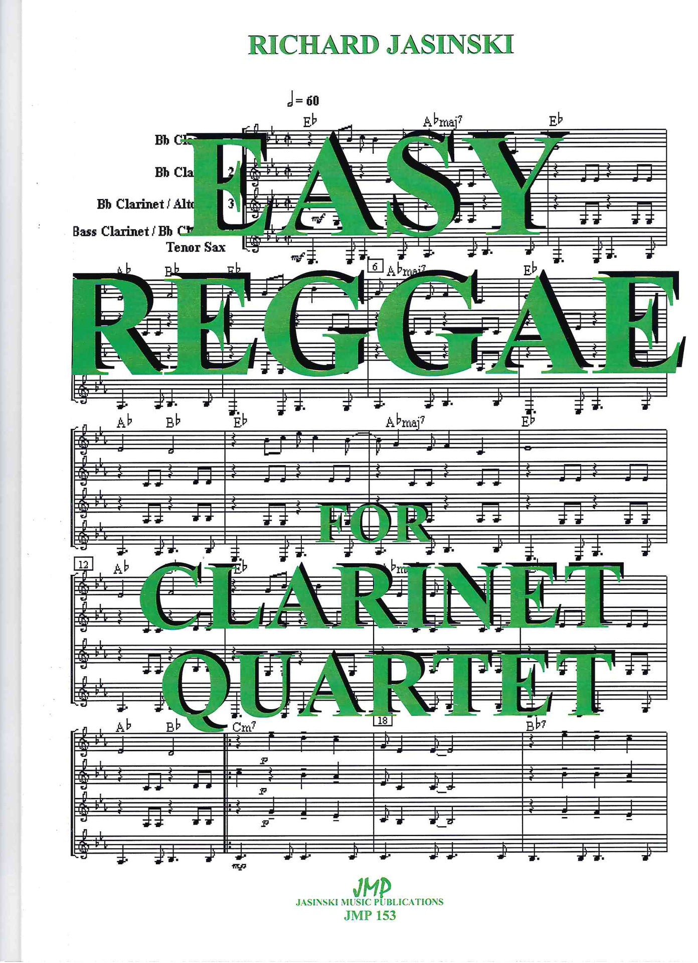 Jasinski - Easy Reggae - Clarinet Quartet Score/Parts JMP153