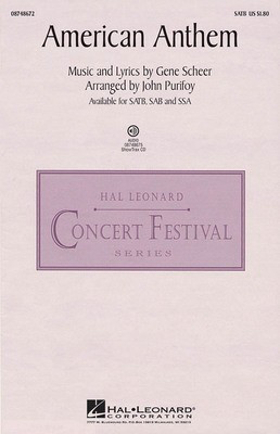 American Anthem - Gene Scheer - John Purifoy Hal Leonard ShowTrax CD CD