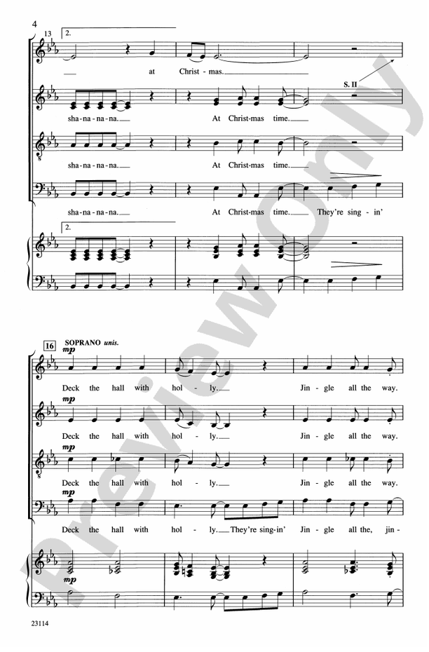 At Christmas (A Christmas Sha-na-na) – SSATB, a cappella Choral Octavo (Digital Download)