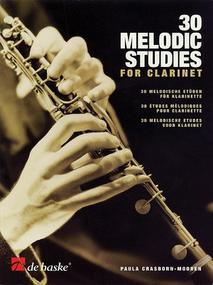 30 Melodic Studies for Clarinet - Paula Crasborn-Mooren - Clarinet De Haske Publications