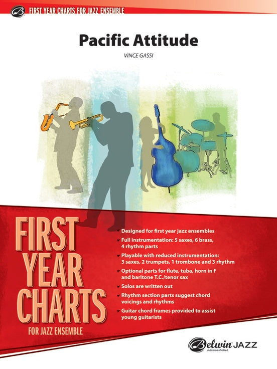 Pacific Attitude - Jazz Ensemble Conductor Score & Parts(Digital Download)