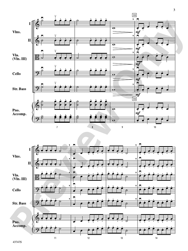 Academié Musicale – String Orchestra Conductor Score & Parts (Digital Download)