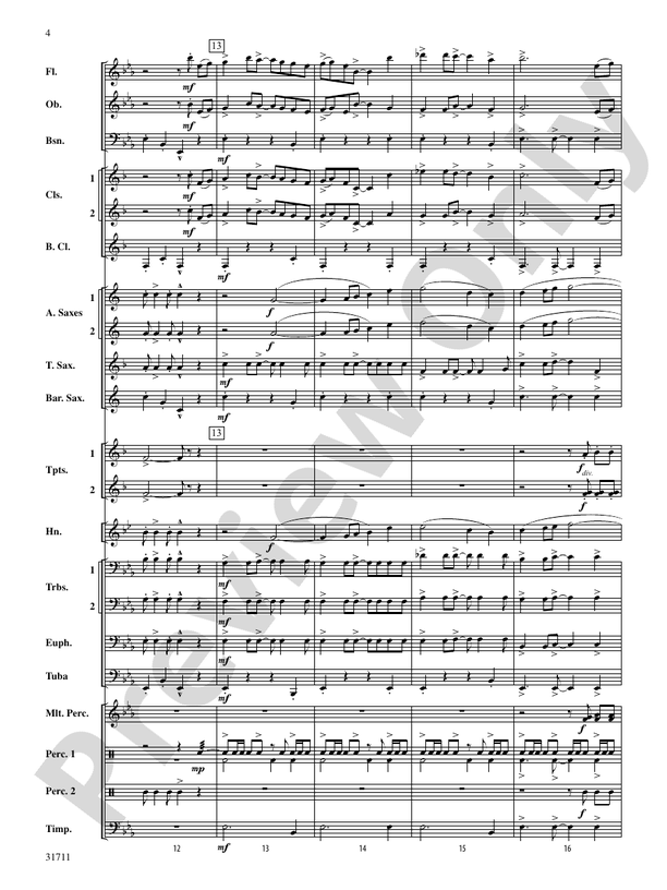 Celebration and Song - Concert Band Conductor Score & Parts (Digital Download)