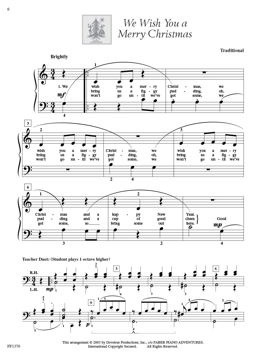 Adult Piano Adventures Christmas Book 1 - Book/OLA - Faber Piano Adventures