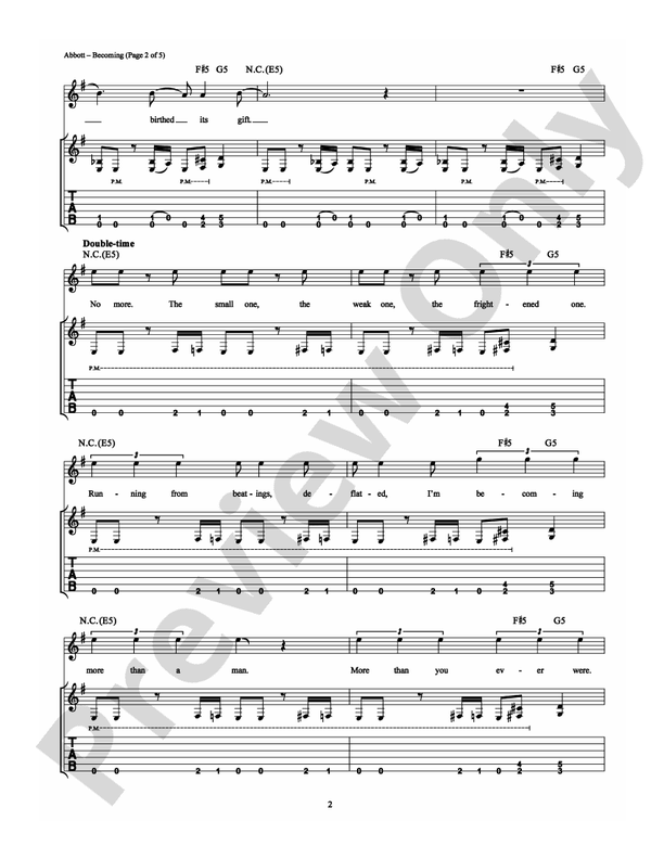 Becoming - Guitar TAB (Digital Download)