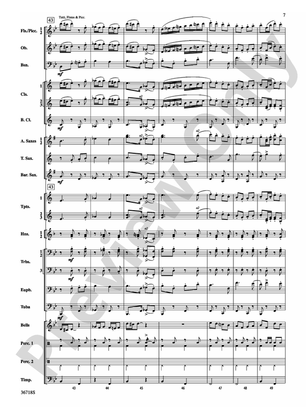 Clown Act - Concert Band Conductor Score & Parts (Digital Download)