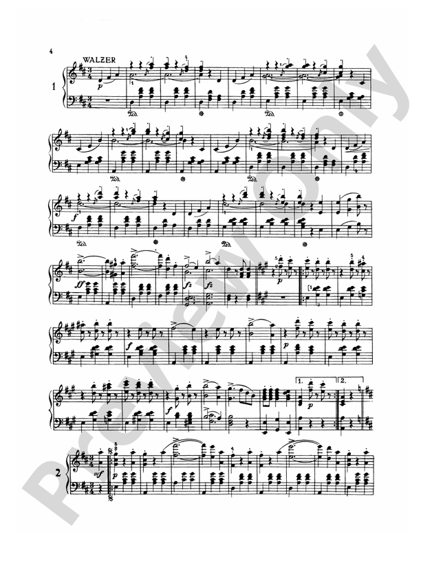 Strauss - Waltzes, Volume I - Piano Solo (Digital Download)