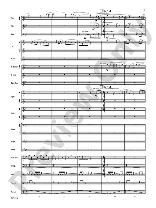 Blessed Are They - Concert Band Conductor Score & Parts (Digital Download)
