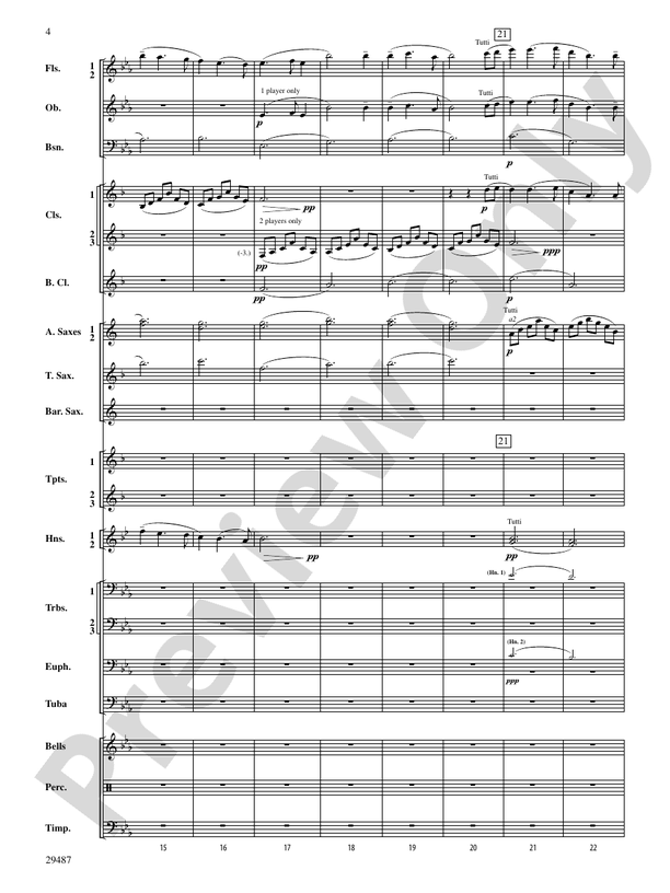 An Unending Legacy - Concert Band Conductor Score & Parts (Digital Download)