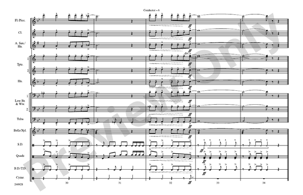 Ready to Go – Marching Band Conductor Score & Parts (Digital Download)