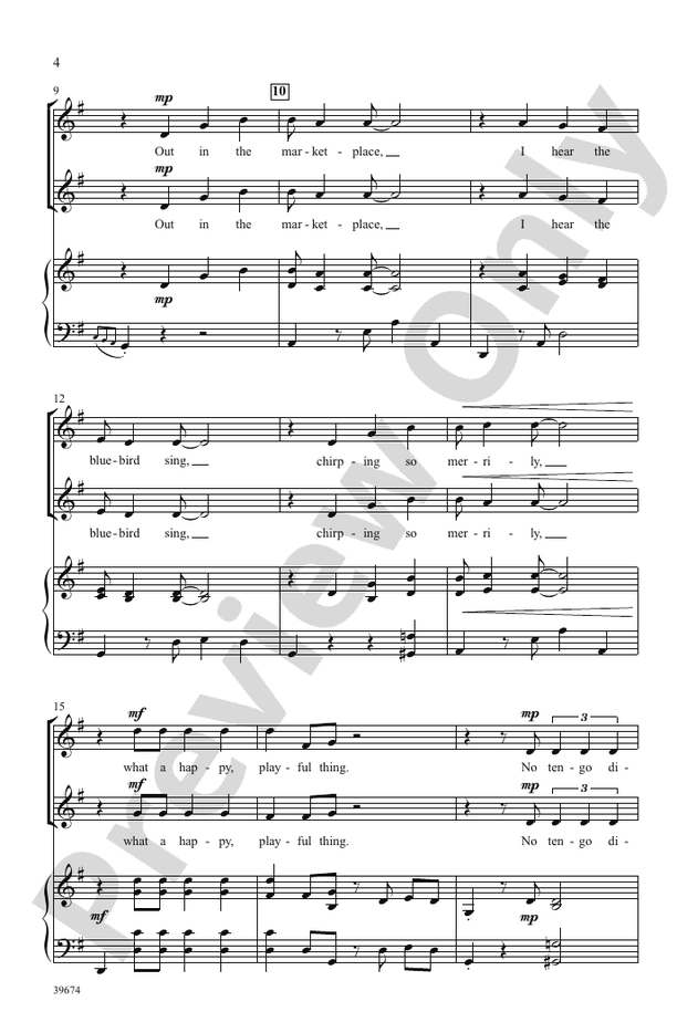 ¡El Pajarito! - 2-Part Choral Octavo (Digital Download)