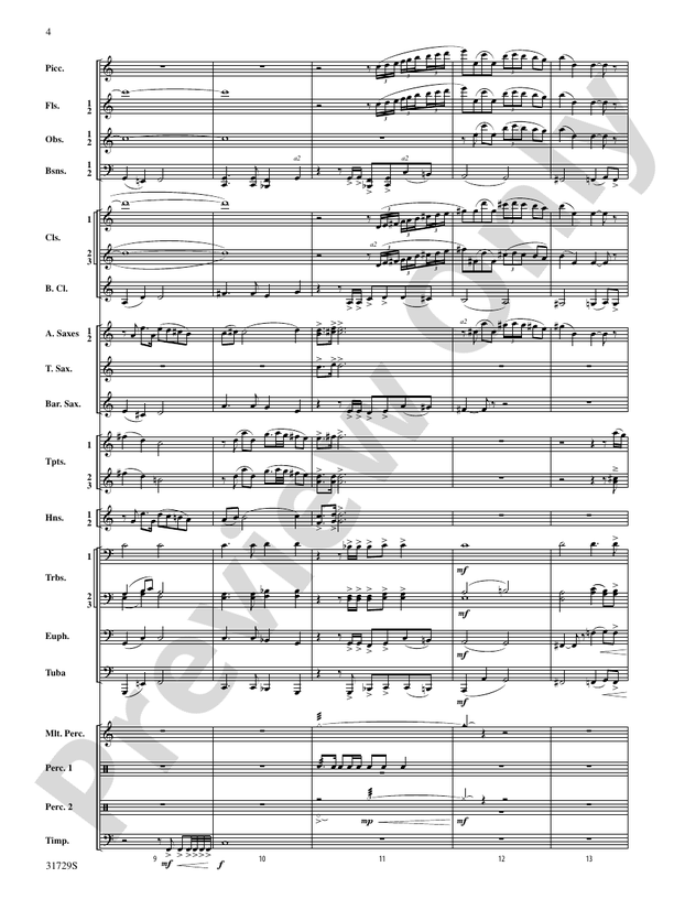 Beyond the Horizon - Concert Band Conductor Score & Parts (Digital Download)