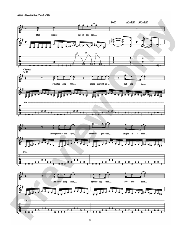 Shedding Skin - Guitar TAB (Digital Download)
