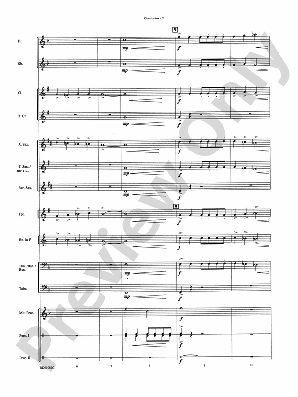 Ceremonium - Concert Band Conductor Score & Parts (Digital Download)