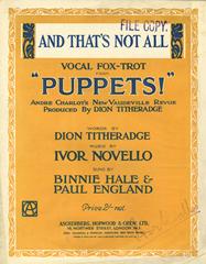 And That's Not All (from 'Puppets') - Vocal/Piano (Digital Download)