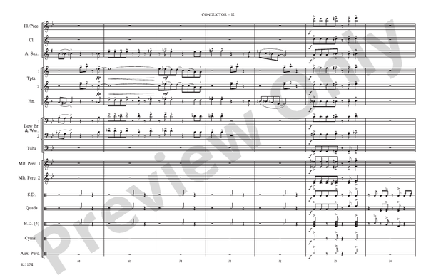 Down to the Nightclub / What Is Hip? – Marching Band Conductor Score & Parts (Digital Download)