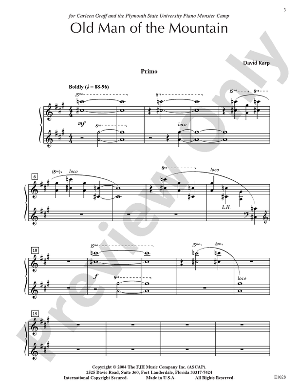 Old Man of the Mountain - Piano (Digital Download)