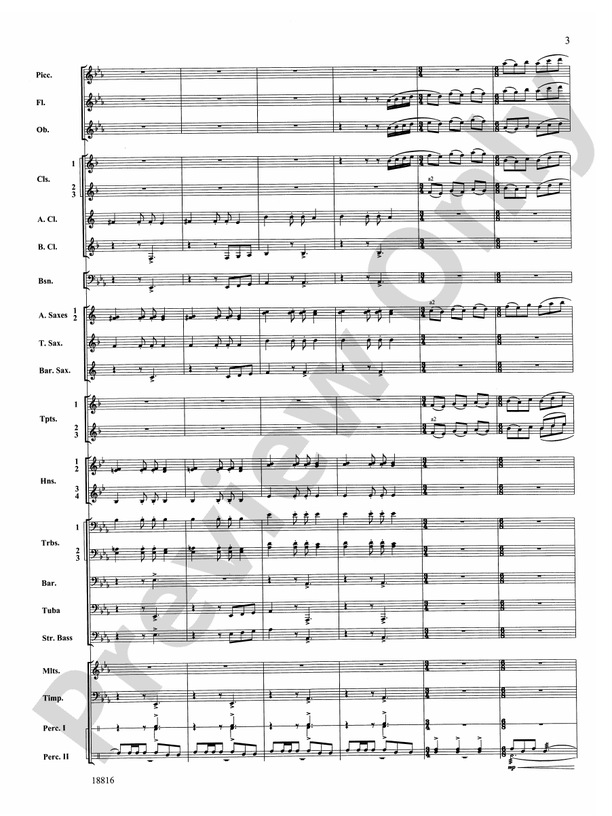 Canarios Fantasia - Concert Band Conductor Score & Parts (Digital Download)