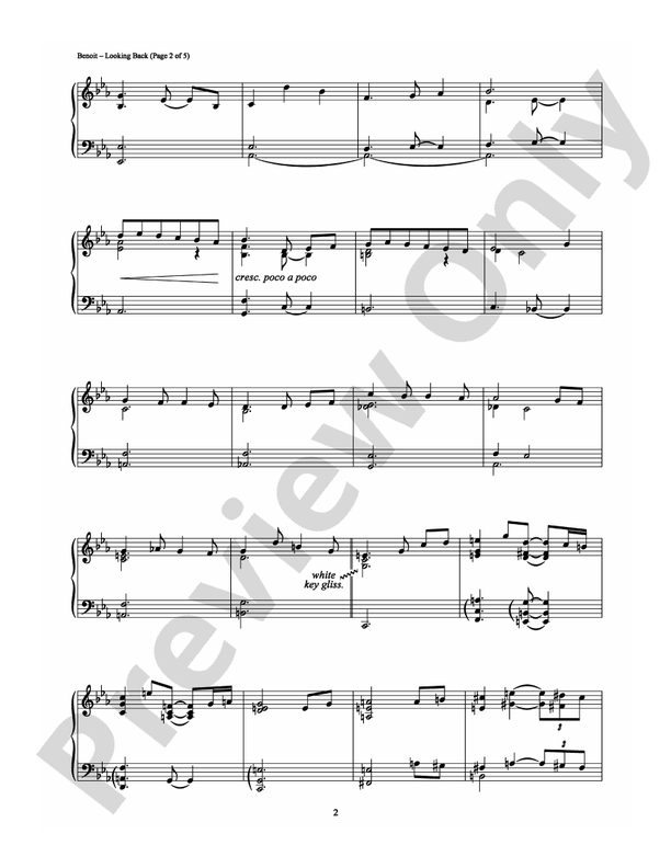 Looking Back - DSM-PS-0002778 - Piano (Digital Download)