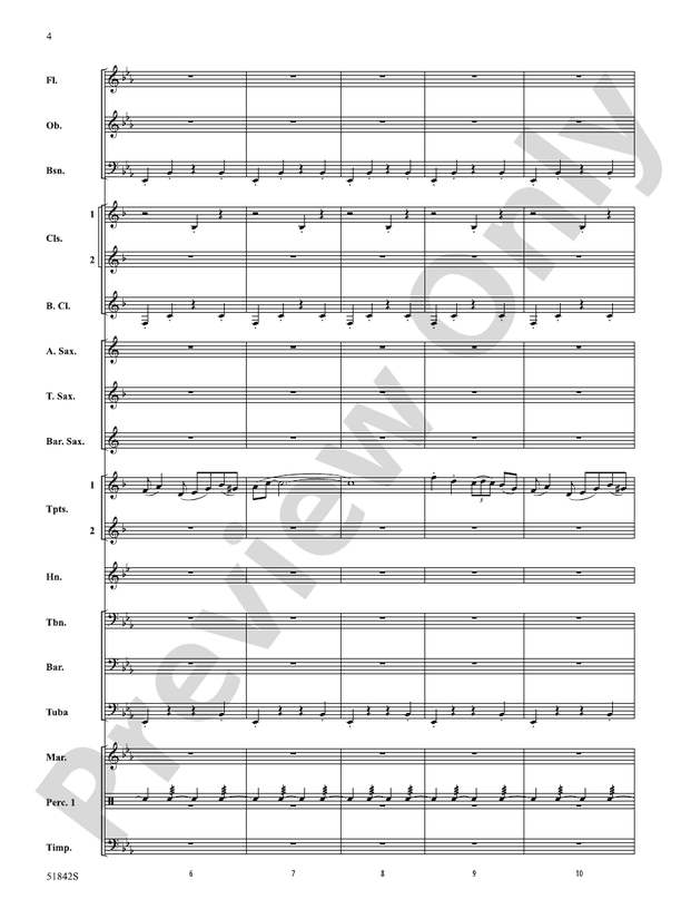Pavanne - Concert Band Conductor Score & Parts(Digital Download)