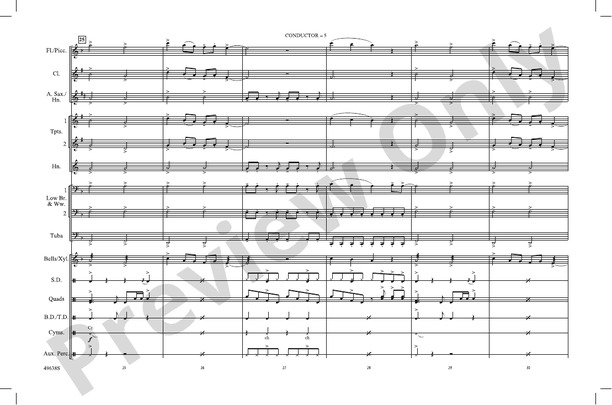 Save Your Tears – Marching Band Conductor Score & Parts (Digital Download)